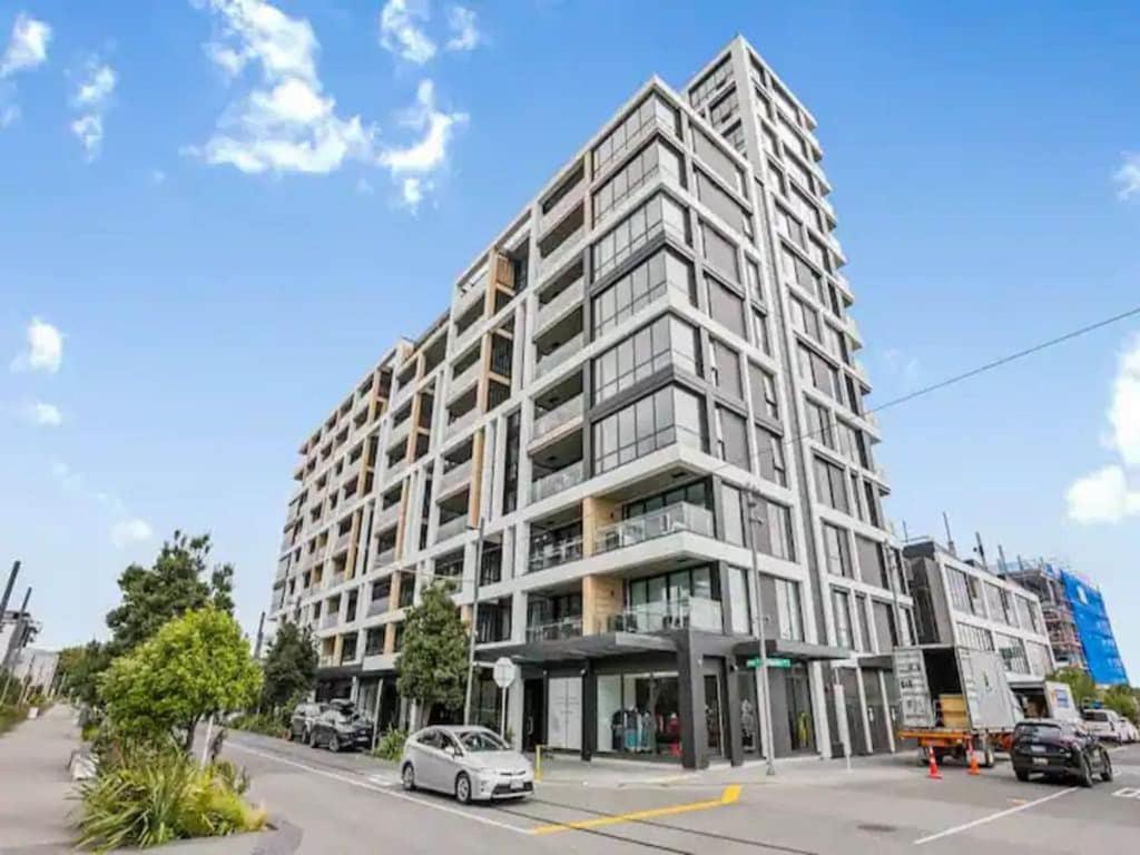 Sleek Modern Studio With Balcony 奥克兰 外观 照片
